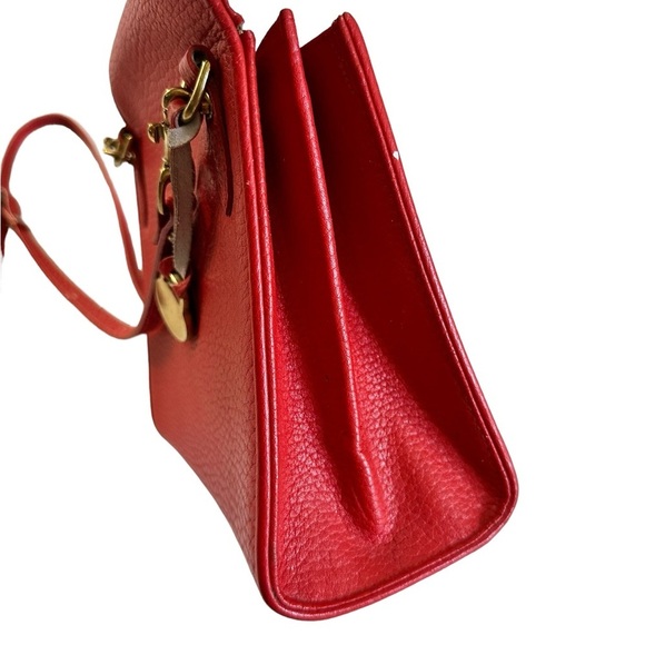 Dooney & Bourke Red Leather Crossbody bag Size 7.5 x 7.5” - Picture 15 of 17